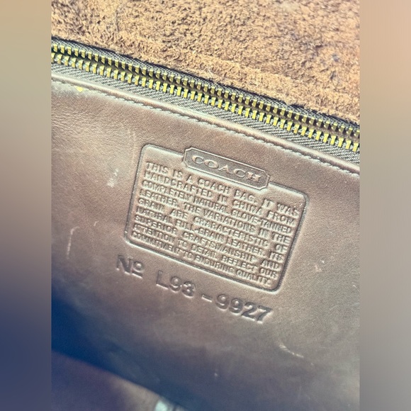 Vintage Coach Mahogany Brown Leather Willis Turnlock Shoulder Crossbody Bag 9927 - Picture 13 of 16